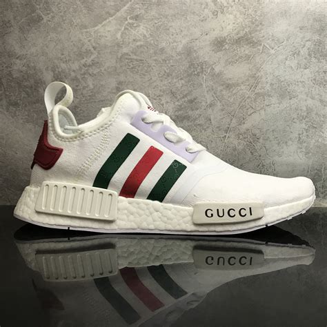 adidas nmd white gucci ราคา|adidas x gucci white.